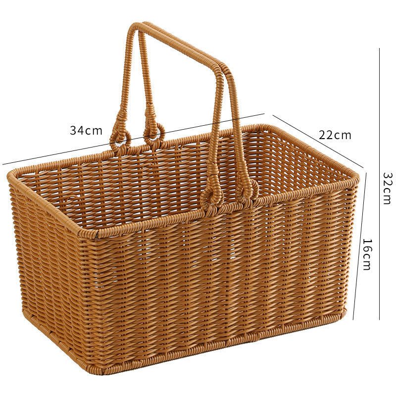 Unisex Rectangular Shopping and Storage Basket Kalsten
