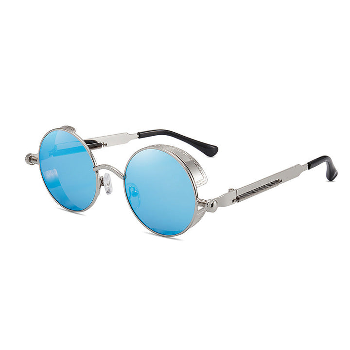 Women's retro-inspired round sunglasses with special lenses Kalsten