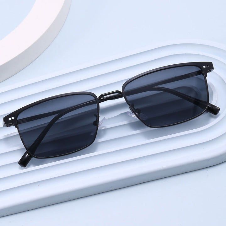 Women's elegant square glasses with fine metal frame Kalsten