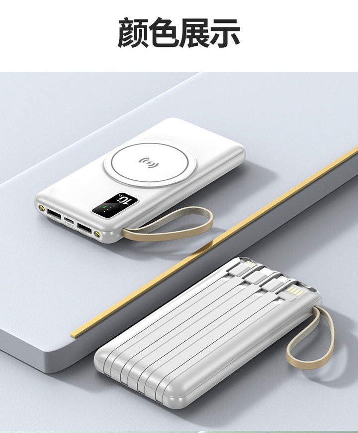 Wireless power bank with innovative induction charging and digital charging display Kalsten