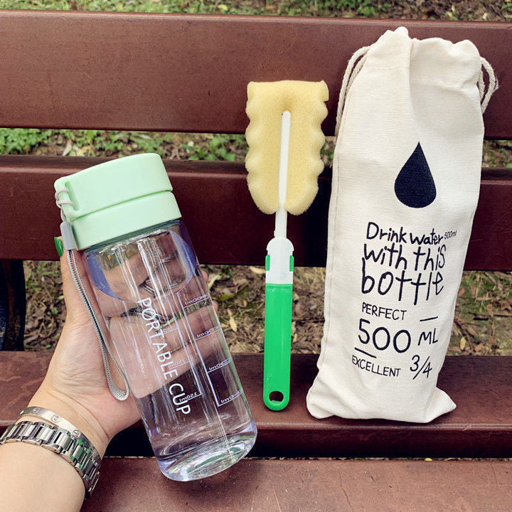Women's portable water bottle with practical cleaning system Kalsten