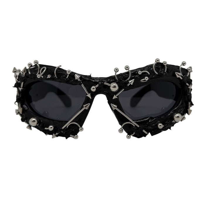 Ladies fashionable sports sunglasses with pointed details Kalsten