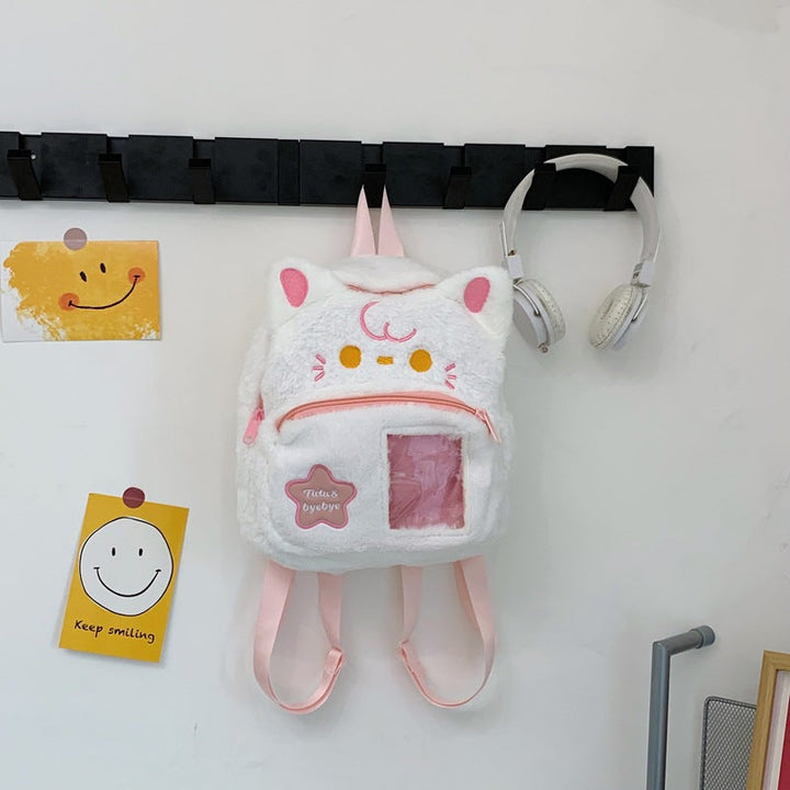 Plush Cat Ears Mini Backpack