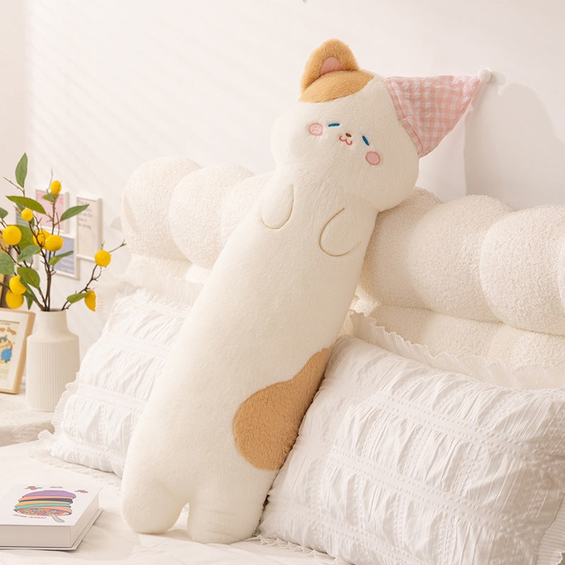 Plush neck roll with kitten motif Kalsten