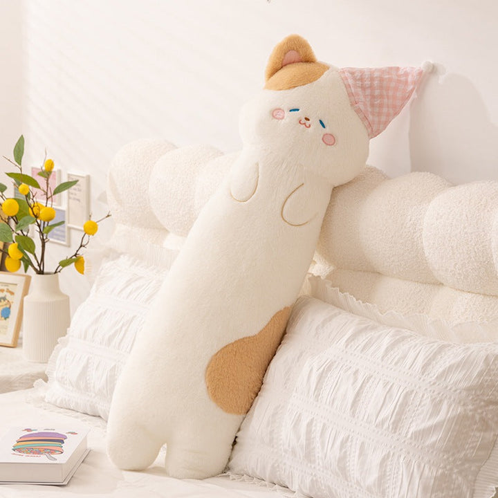 Plush neck roll with kitten motif Kalsten