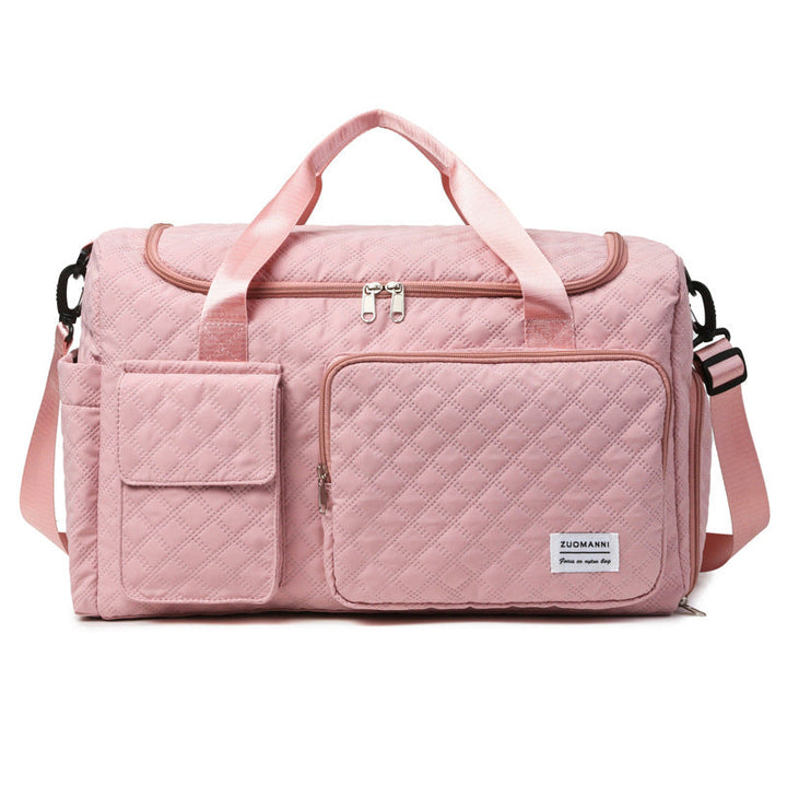 Spacious Sport Duffel Bag With Textured Surface Kalsten