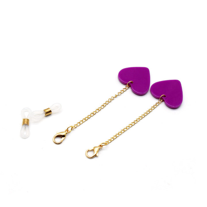 Heart-Shaped Decorative Eyewear Chain Kalsten