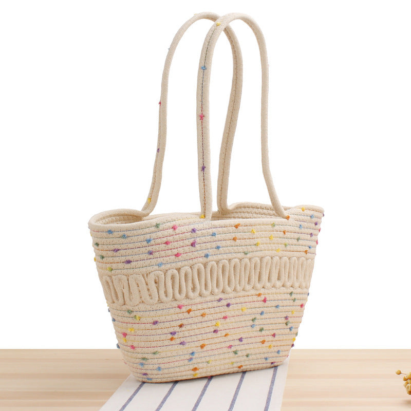 Stylish Bast Crossbody Bag with Colorful Accents Kalsten