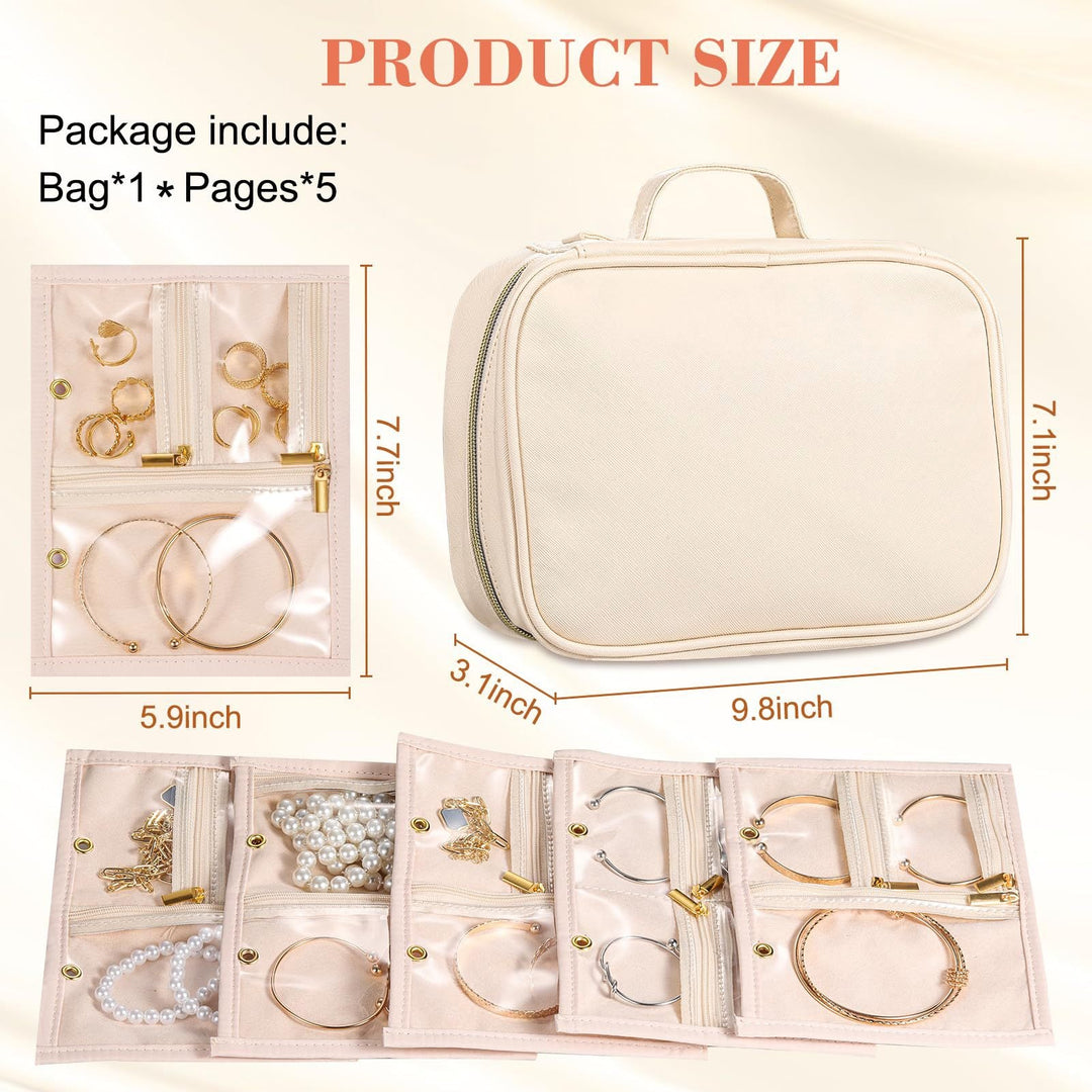 Women's elegant jewelry organizer with transparent compartments Kalsten
