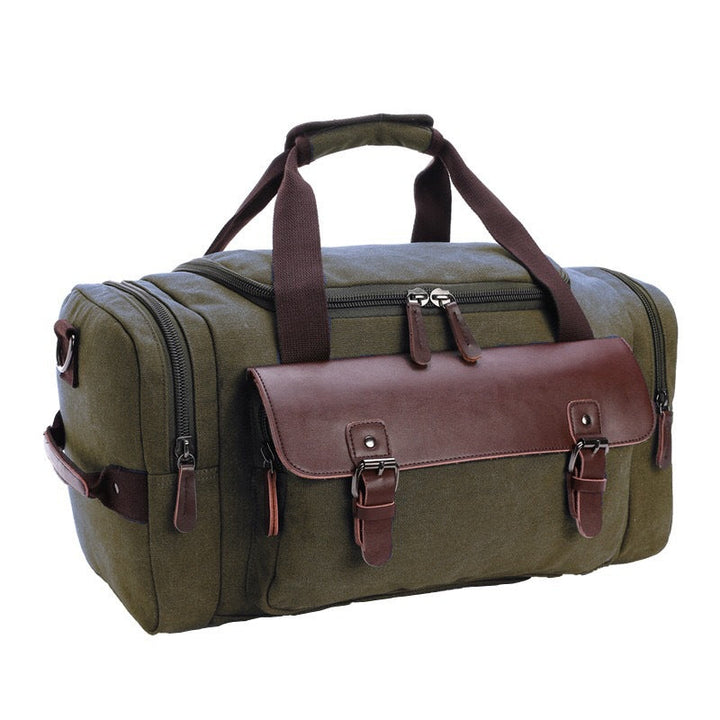 Spacious travel bag with high-quality leather trim Kalsten