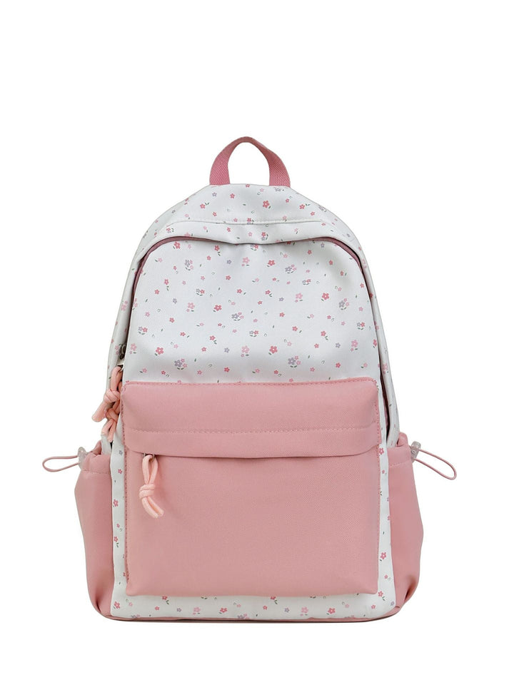 Mini backpack with floral design and practical organizer compartments Kalsten