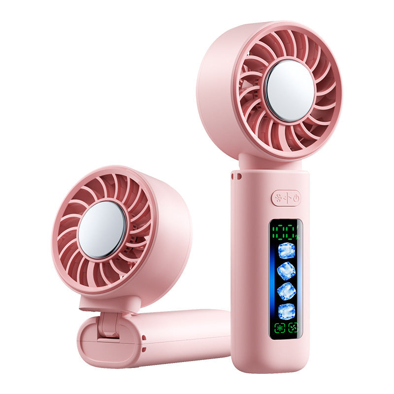 Women's portable USB Mini Fan with LED display Kalsten