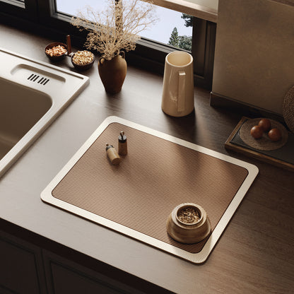 Elegant Textured Kitchen Counter Mat Acalora