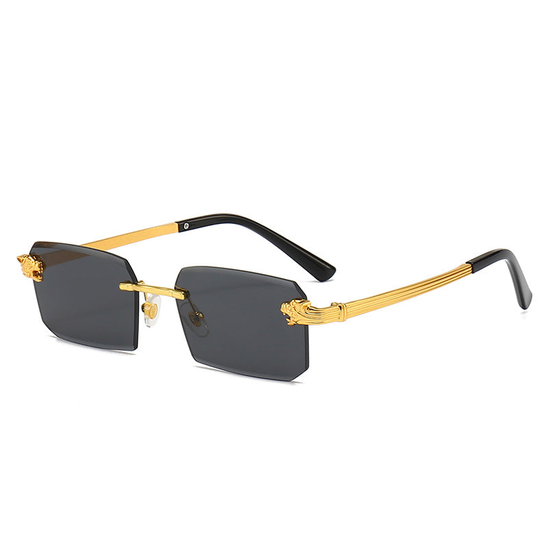 Ladies Fashion Sunglasses with Faceted Frame and Luxurious Accents Kalsten