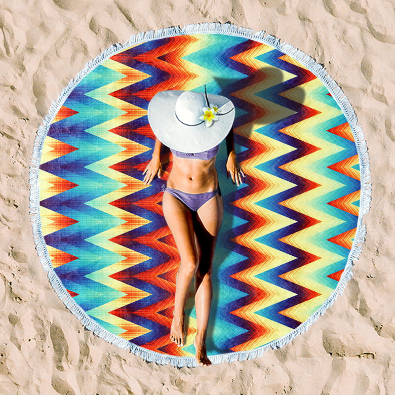 Rundstrand towel with unique sunset design Kalsten