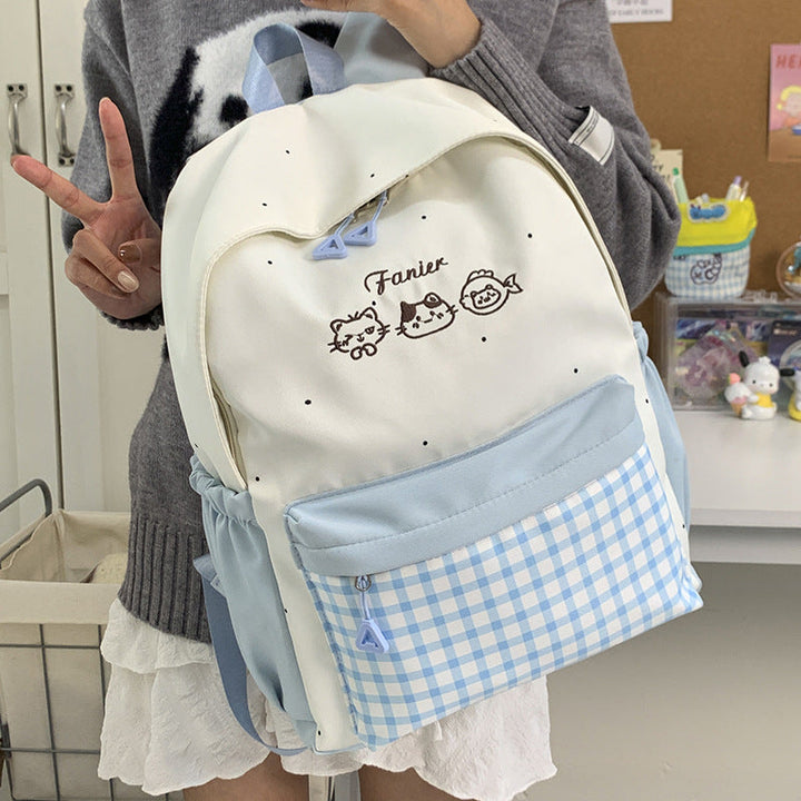 Cute Animal Embroidered Backpack Kalsten