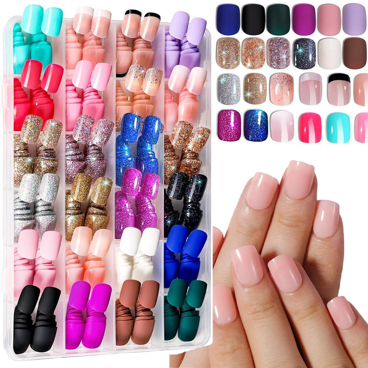 Versatile Multi-Design Press-On Nail Set Kalsten