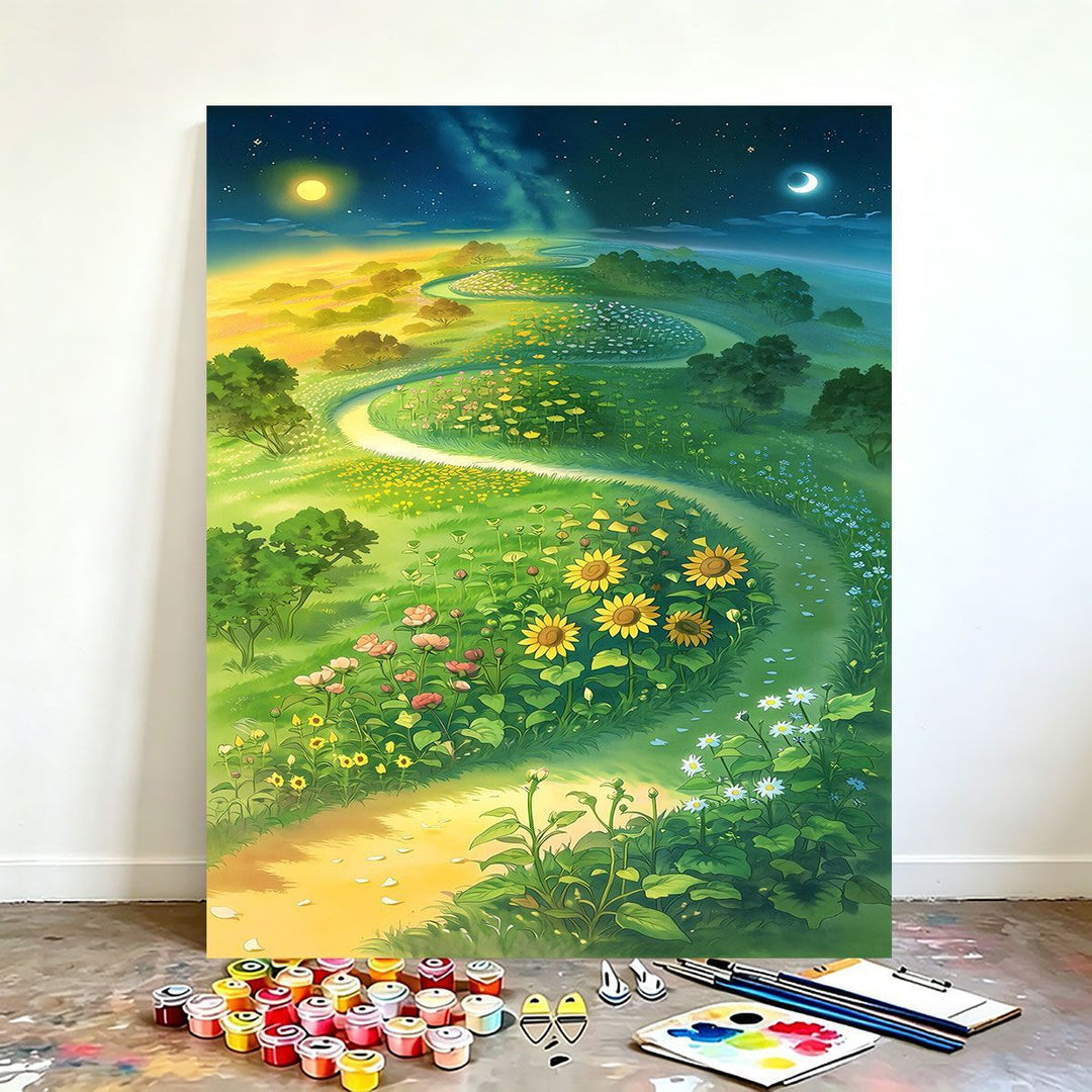 DIY Scenic Nature Paint by Numbers Art Kit Kalsten