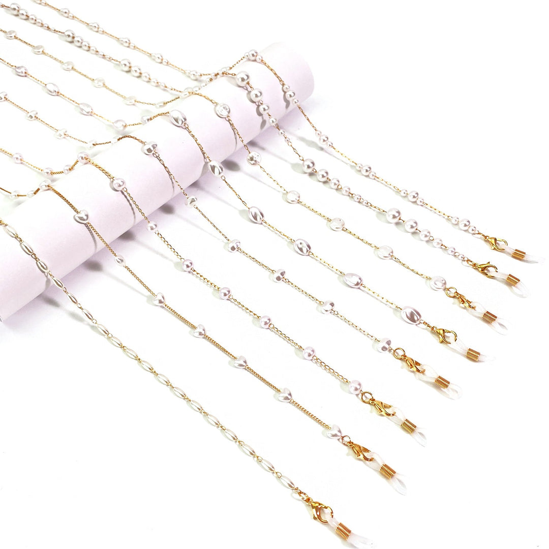 Pearl-Accented Eyewear Chain Kalsten