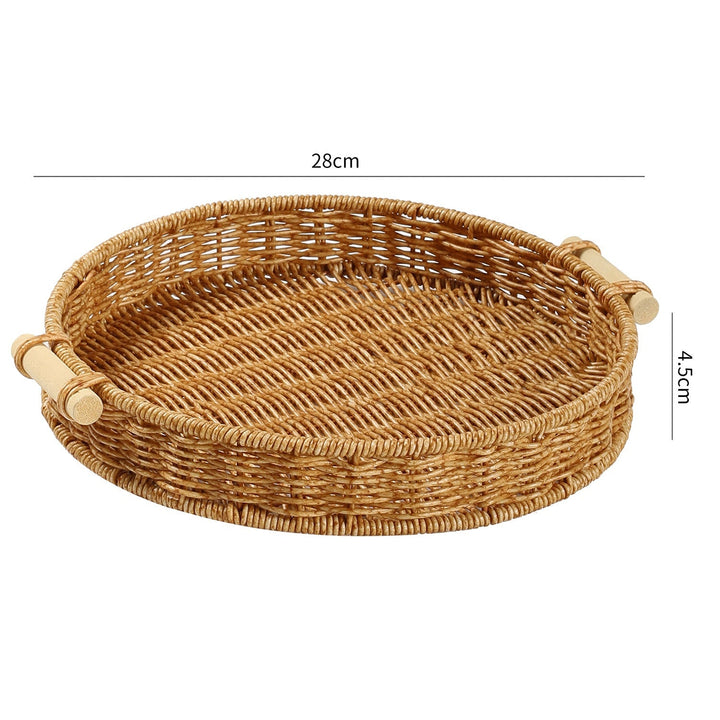 Handwoven Decorative Serving Tray Kalsten