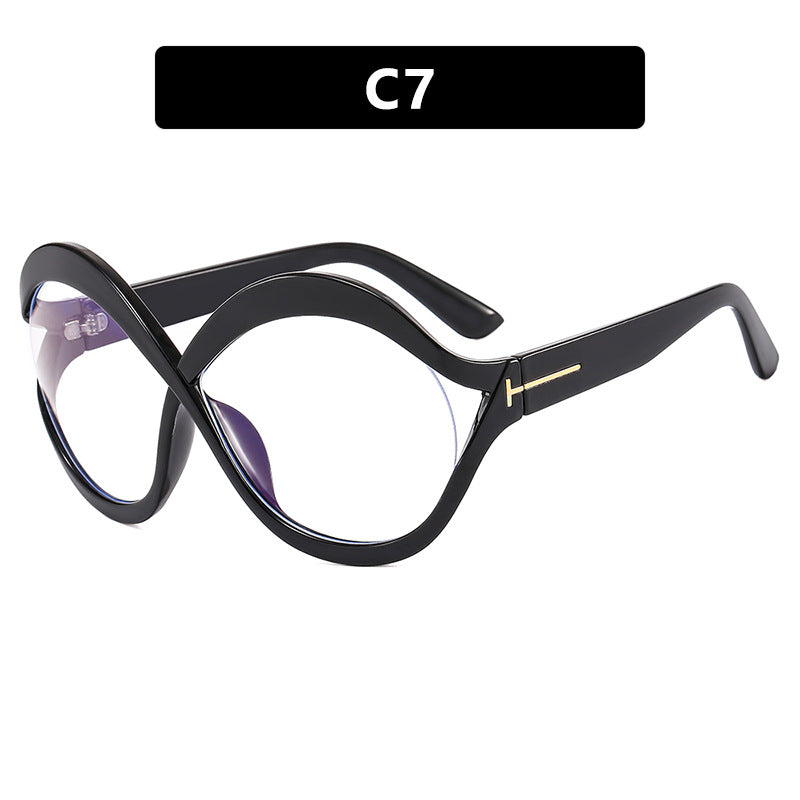 Women's extravagant Cat-Eye sunglasses with curved frame Kalsten