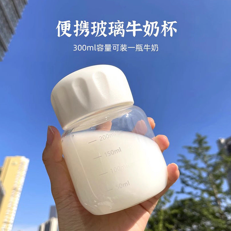 Women Portable Glass Milk Cup Kalsten