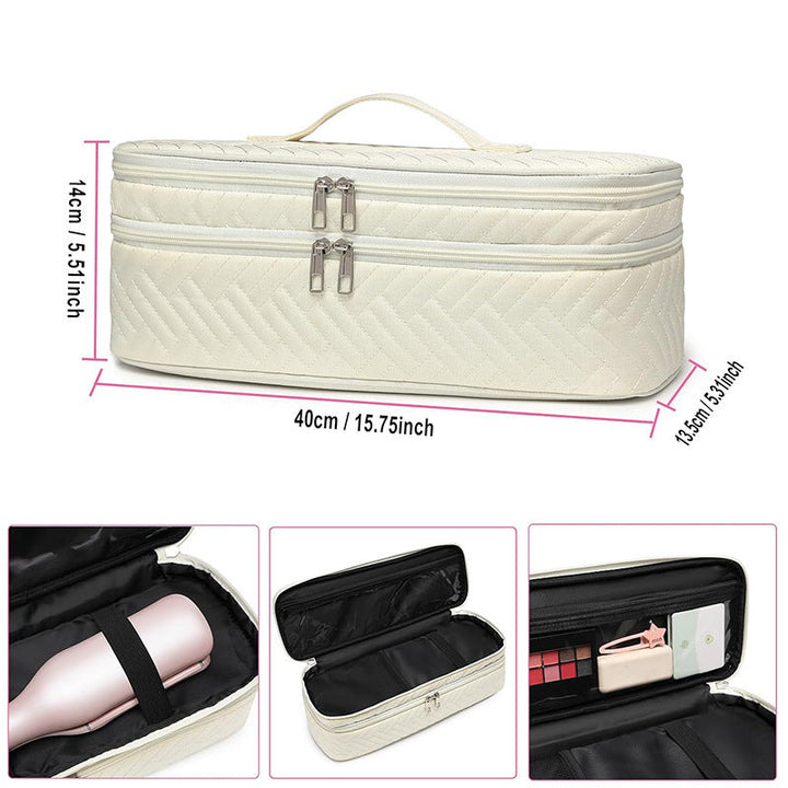 Cosmetic organizer bag for hair dryers and styling tools Kalsten