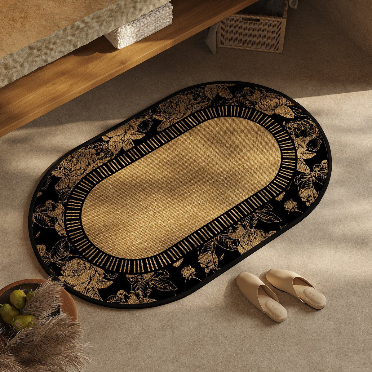 Chic Geometric Design Bath Mat