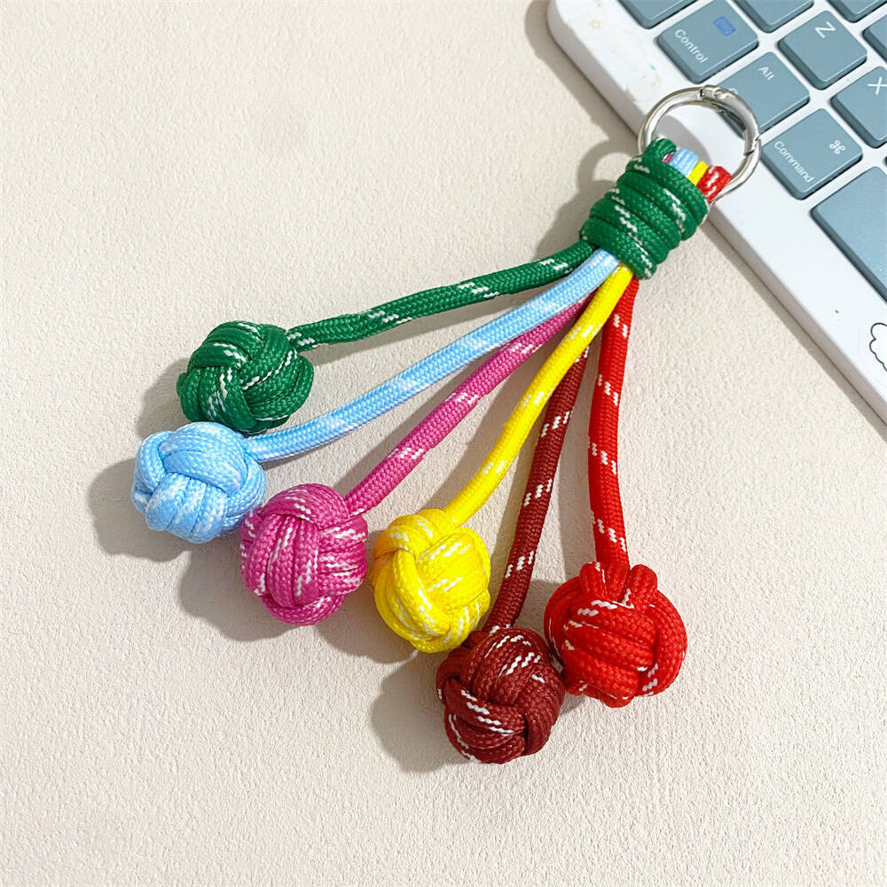 Colorful Knot Decor Keychain kalsten