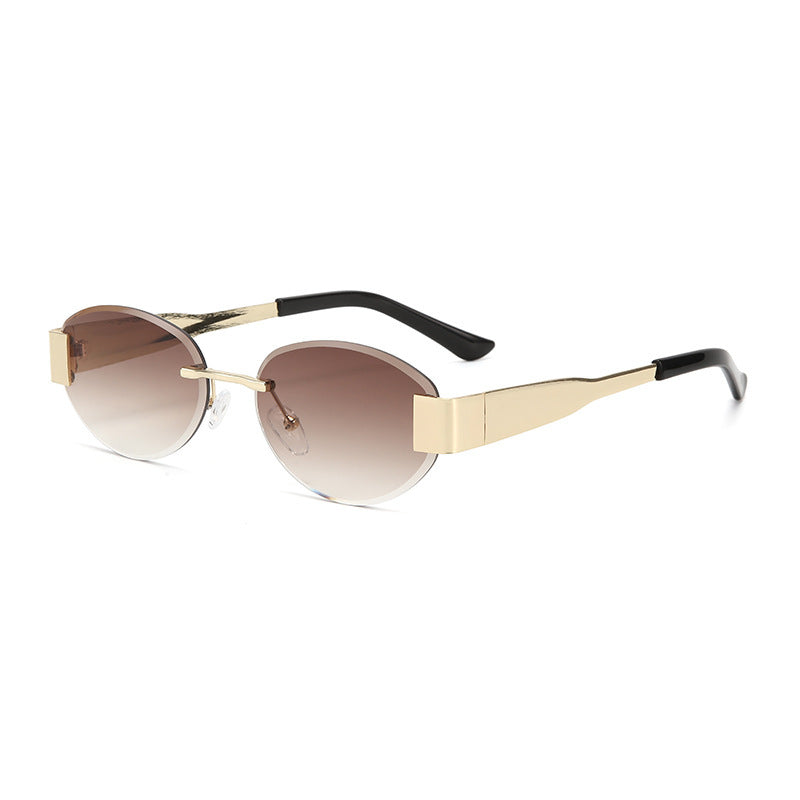 Women's glamorous sunglasses with clear, elegant frame and protective UV filter Kalsten