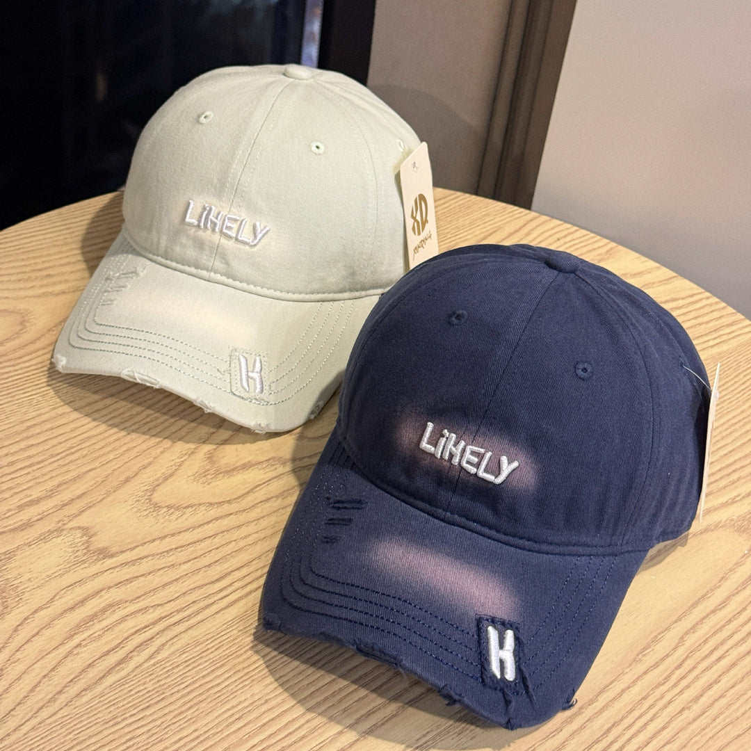 Women's Distressed Embroidered Baseball Cap Kalsten