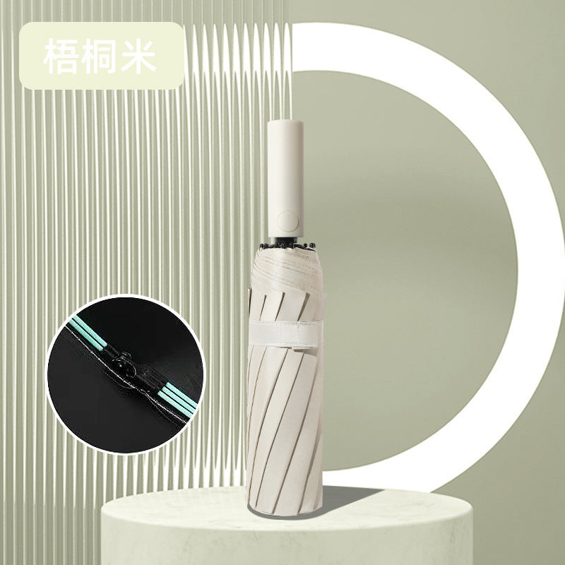 Women's Automatic Folding Umbrella with Wind Protection and Ergonomic Handle Kalsten