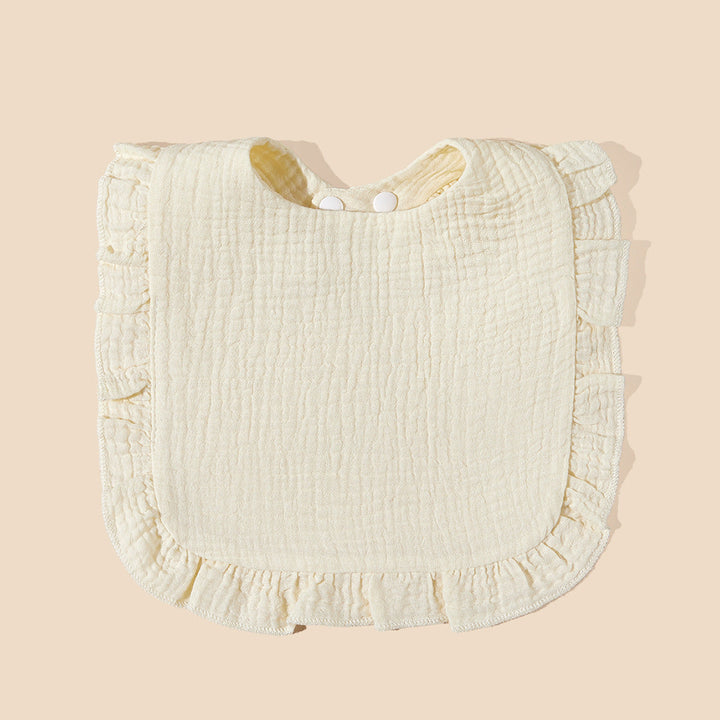 Soft Ruffled Muslin Baby Bib kalsten