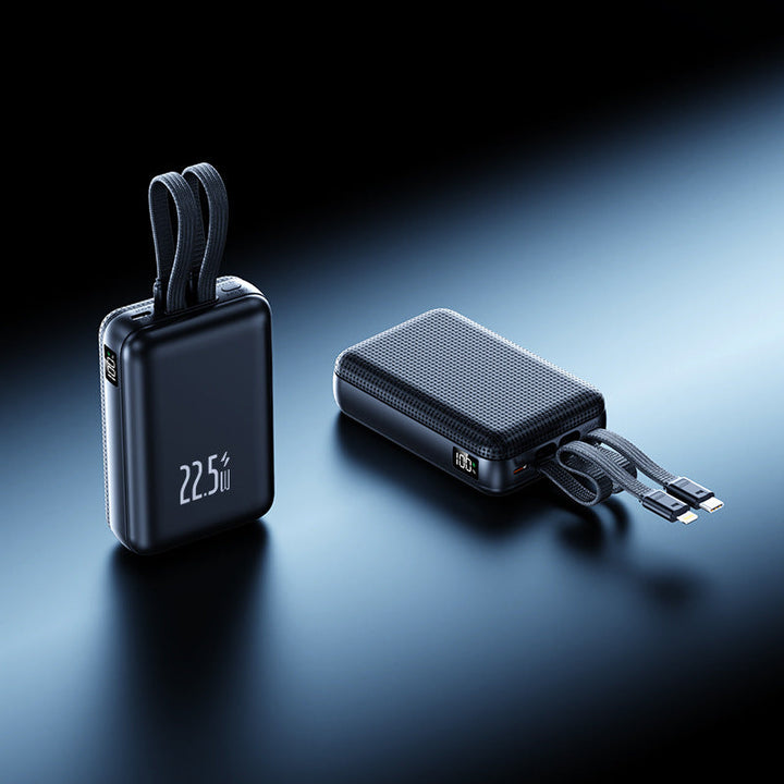 Portable power bank with powerful fast charging function and innovative cable management Kalsten