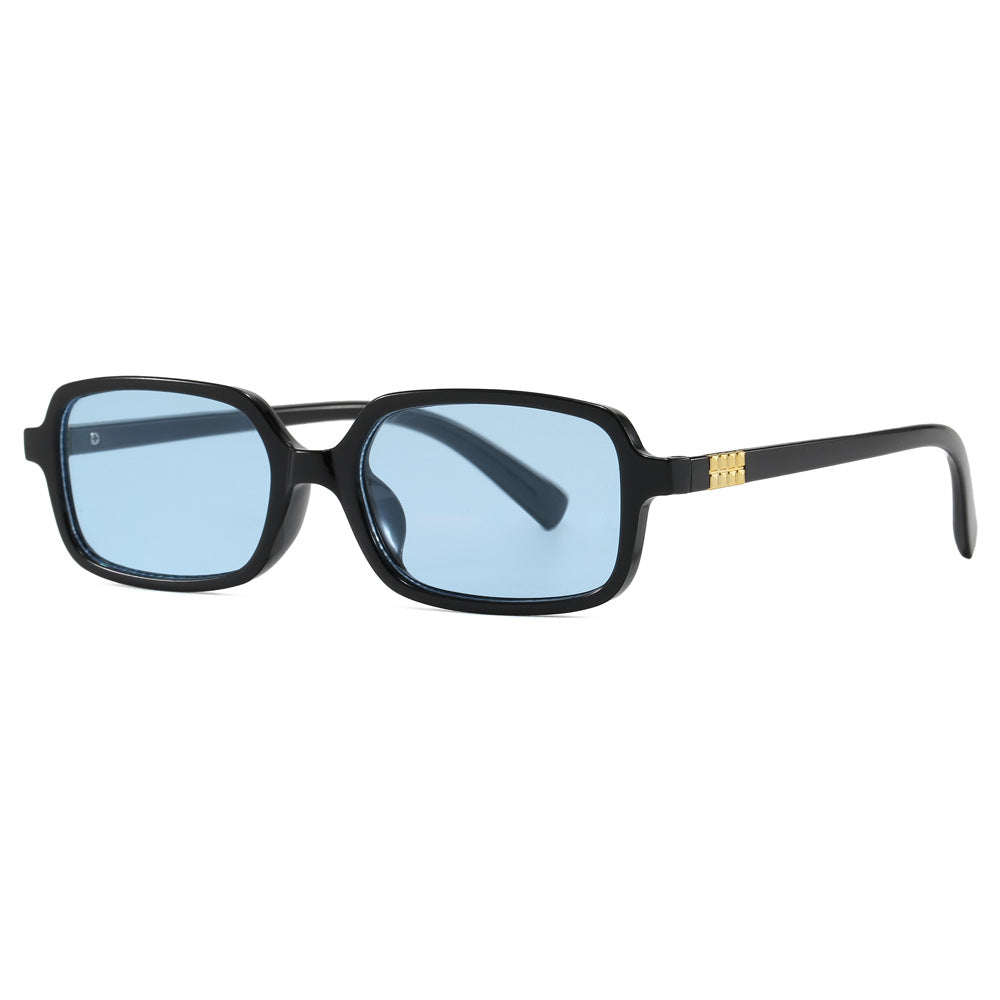 Women's fashionable square glasses with elegant plastic frame and gold accents Kalsten