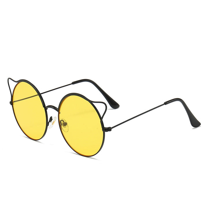 Fashionable Cat-Eye Sunglasses with Mirrored Lenses Kalsten