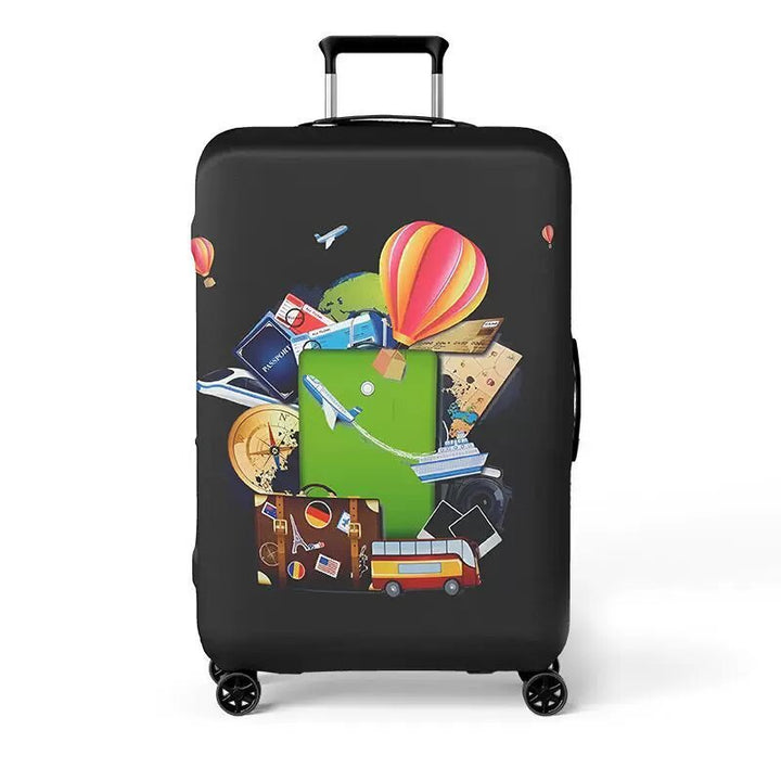 Women's hard shell suitcase with exciting travel motif Kalsten