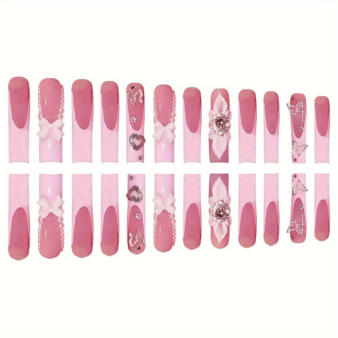 Decorative Press-On Nail Set Kalsten
