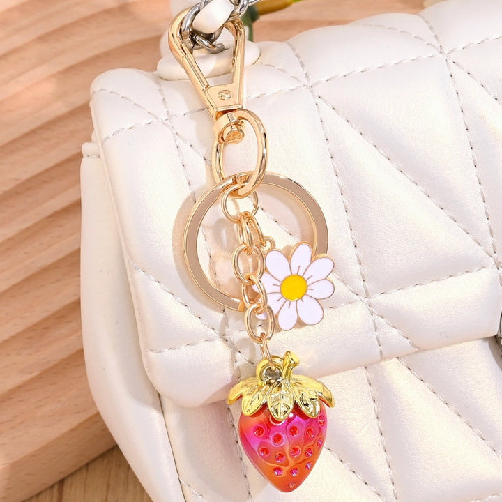 Keychain with Fruity Strawberry Design Kalsten
