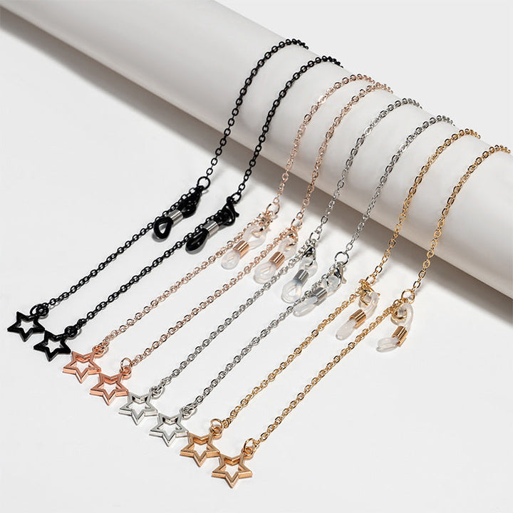 Stylish Star-Embellished Eyewear Chain Kalsten