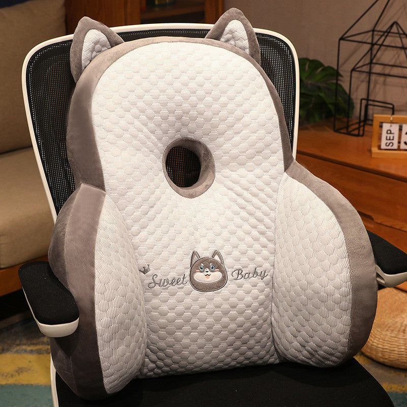 Ergonomic plush seat cushion with hole pattern Kalsten