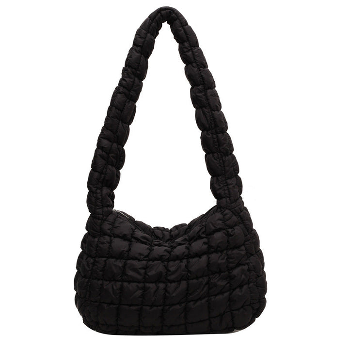 Textured Quilted Shoulder Bag Kalsten
