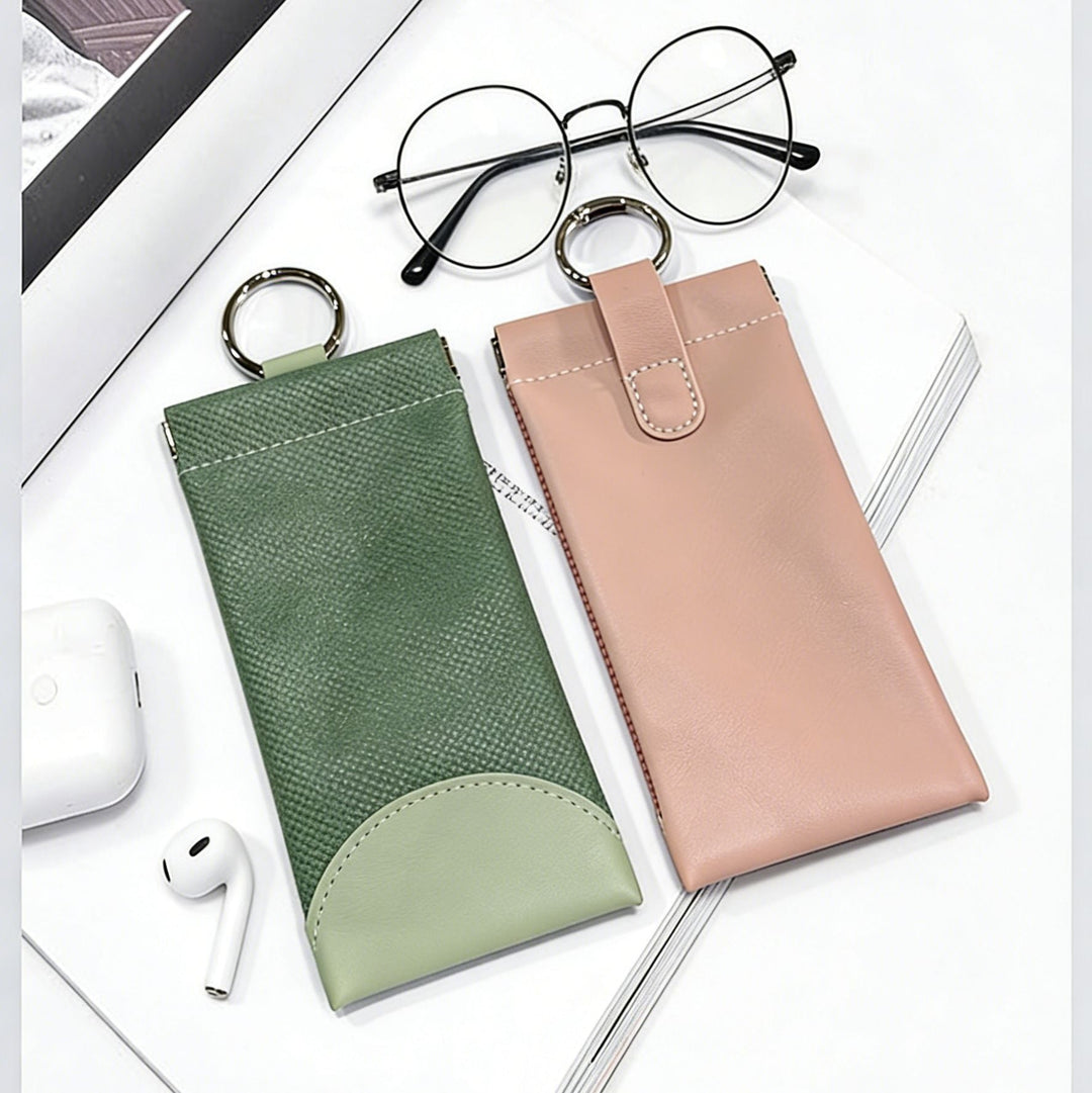 Luxurious Textured Leather Eyewear Case Kalsten