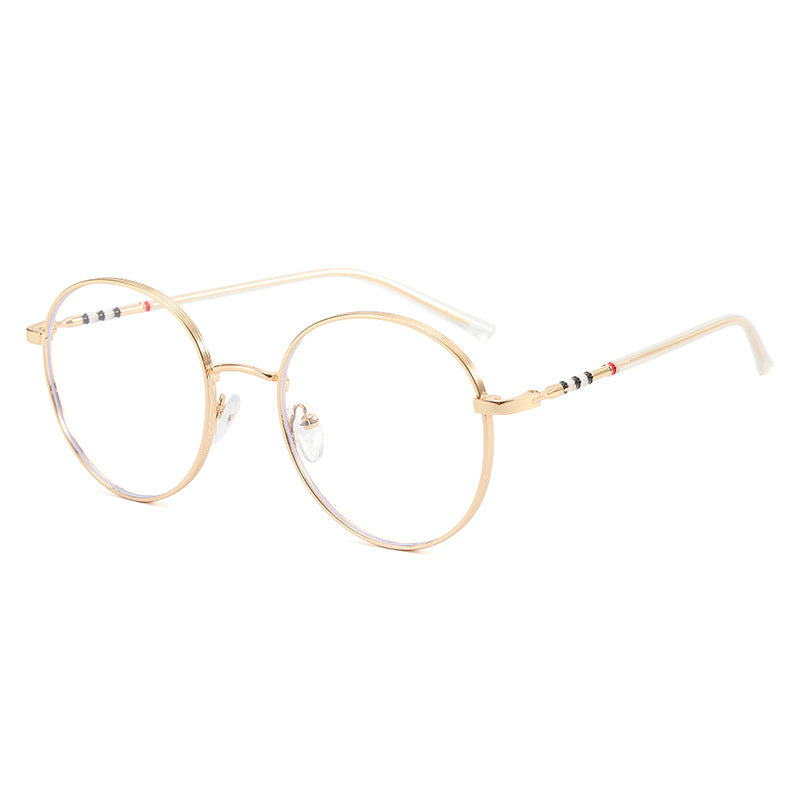 Ladies fashionable round sunglasses with elegant metal frame Kalsten