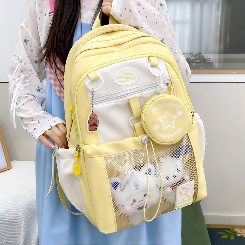 Adorable Character-Themed Multi-Compartment School Backpack