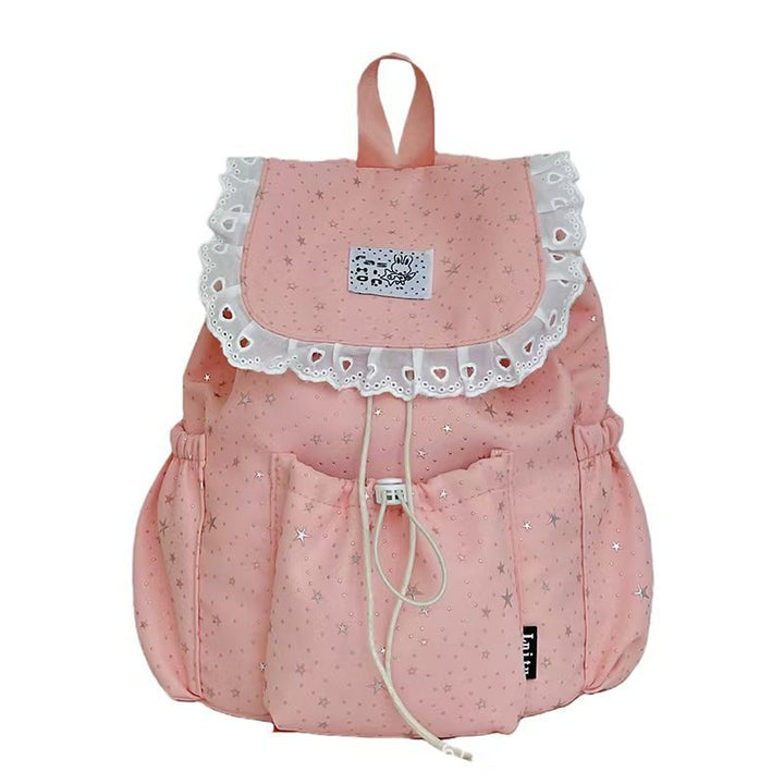 Starry Design Ruffled Backpack Kalsten