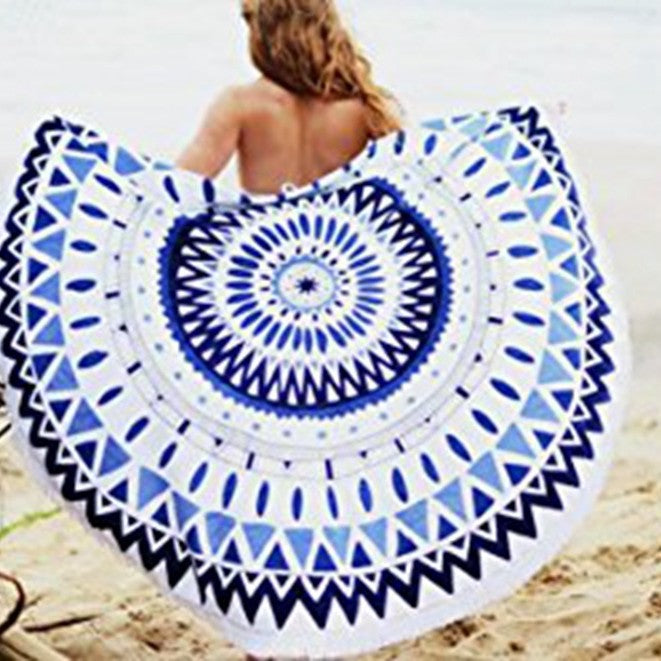 Beach towel in funny Hamburger design Kalsten