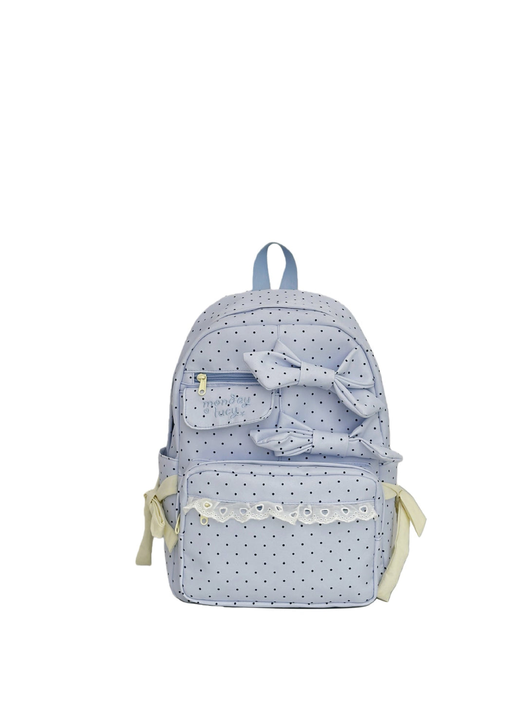 Adorable Polka Dot Bow School Backpack Kalsten