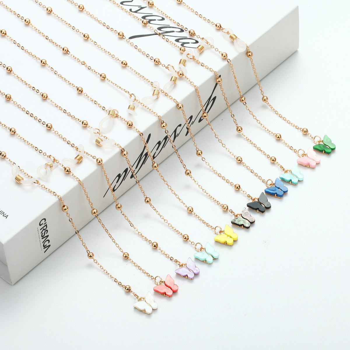Decorative Butterfly Eyewear Chain Acalora