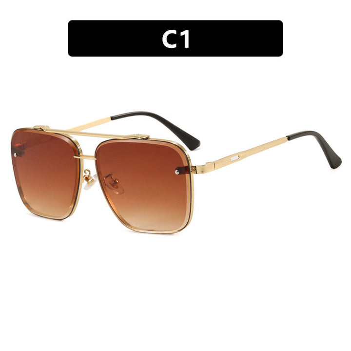 Women square sunglasses with protective lenses and modern metal frame Kalsten